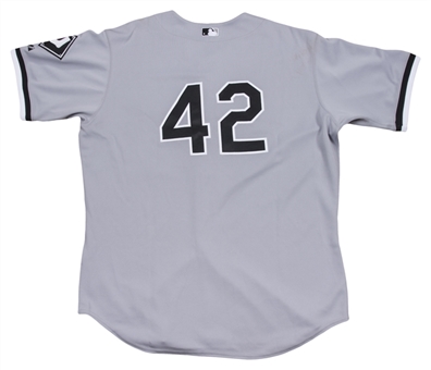 2009 Jim Thome Game Used Chicago White Sox Road Jersey Used on 4/15/09 - Jackie Robinson Day (MLB Authenticated)
